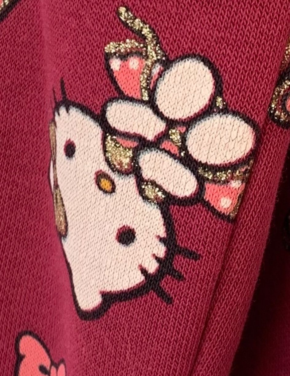 C&A Pulls et sweat-shirts: Superbe pull sweat coton HELLO KITTY paillettes dorées t.134 – Neuf (Voir description) à Martigny par only__you 3