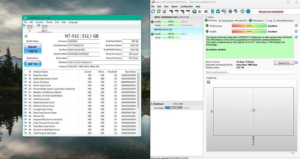 Dischi rigidi: SSD SATA 500go – Usato da Ferreyres venduto da Geek_Inside 3