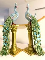 Pfau Deko Figur 🦚 exklusiv Art Deco Stil