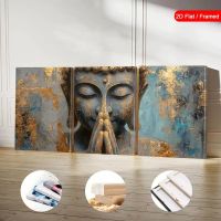 SONDERPREIS ‼️  3er Bilderserie Trilogie +BUDDHA+ 40x90