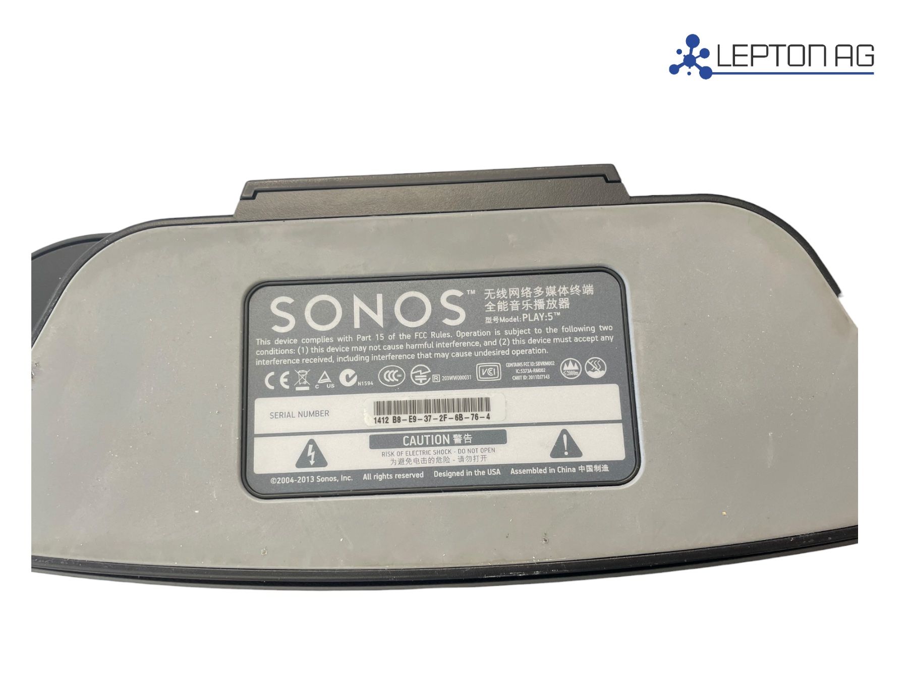 Sonos Audio- & Mediensysteme: Sonos Play 5 Gen 1, schwarz – Gebraucht aus Niederdorf von LeptonAG 3