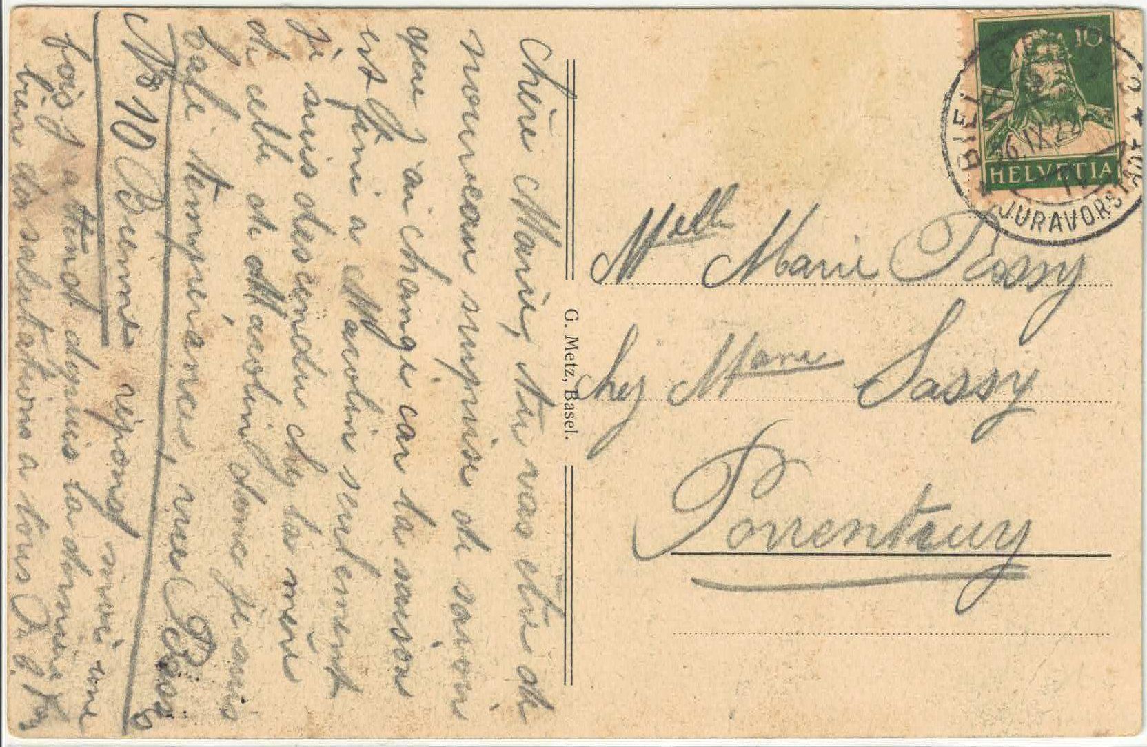 Cartoline postali: Drahtseilbahn Biel-Magglingen - Funiculaire Bienne-Macolin – Usato da Ettingen venduto da Kartenplanet 1