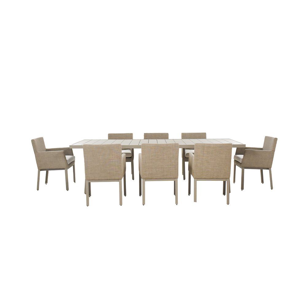 Set di tavolo e panche: Gartenmöbel-Set inkl. Abdeckung CATANA - Beige – Nuovo e nell'imballaggio originale da Wallenwil venduto da toesstal-vertrieb 3