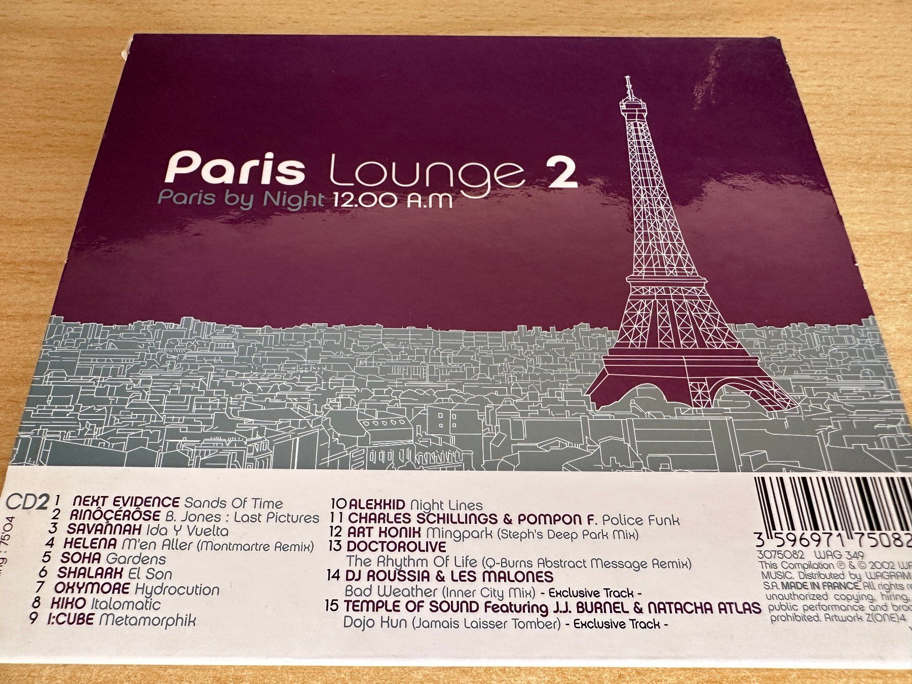 CD: Various – Paris Lounge 2 - 2 CD – Usato da Rikon im Tösstal venduto da Alpenmutz 1