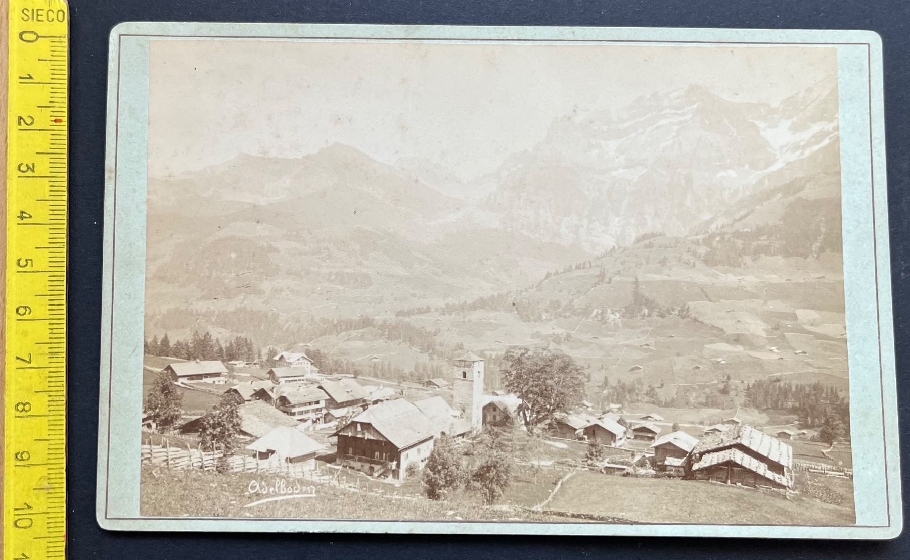 Poster & Bilder: Adelboden Ansicht Ort/Photo ~1900 – Gebraucht aus Ostermundigen von DaxKarten-75