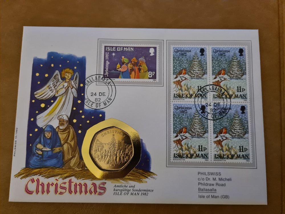 Prophila Collection USA Briefmarken 1607-1610 Komplett – 1982 Weihnachten, Postfrisch (MNH)