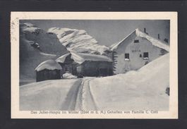 JULIER Hospiz im Winter 1925, Familie C. Cotti