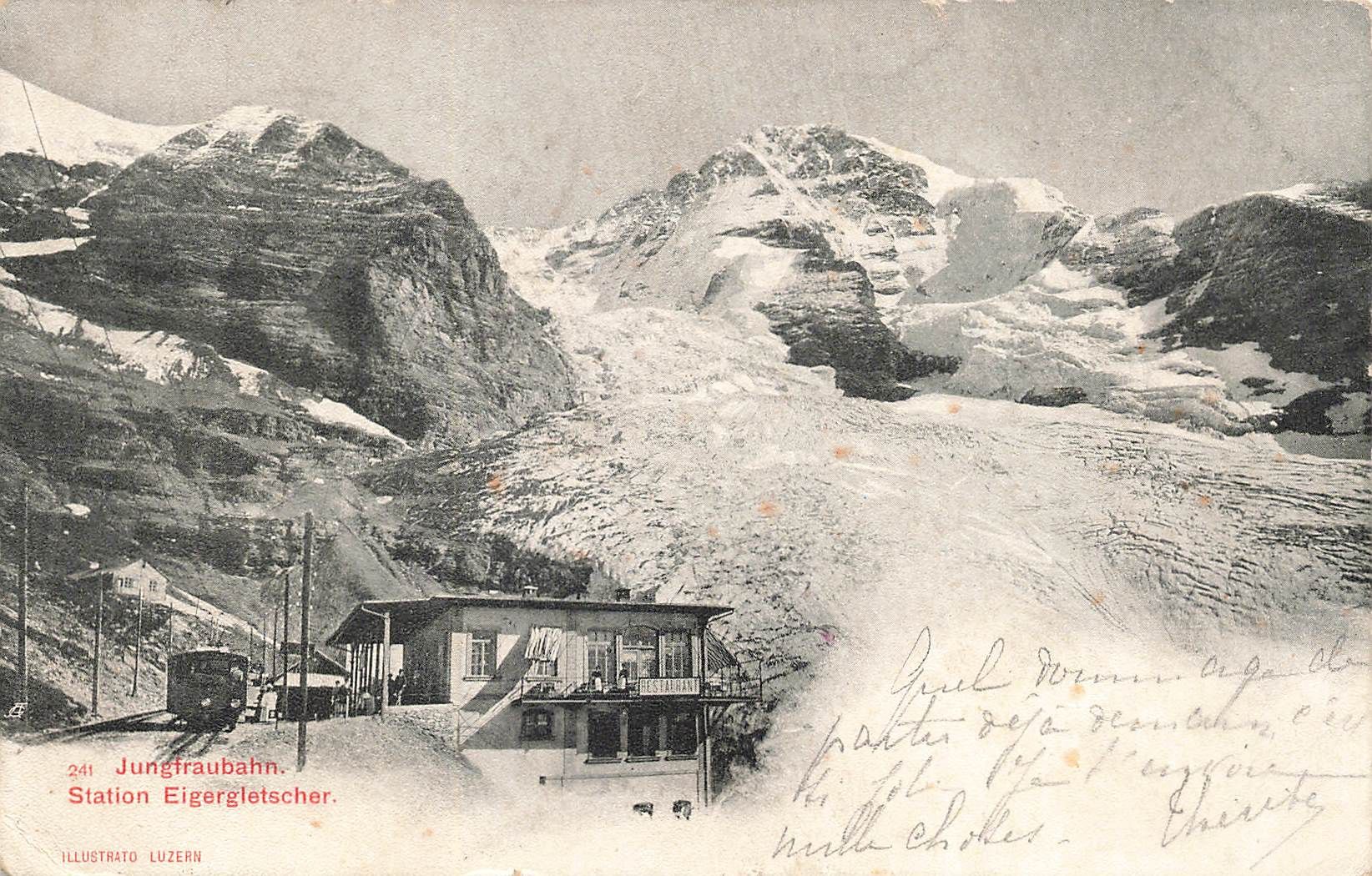 Cartoline postali: Jungfrau bahn (BE) Station Eigergletscher – Usato da Biasca venduto da Blenio71