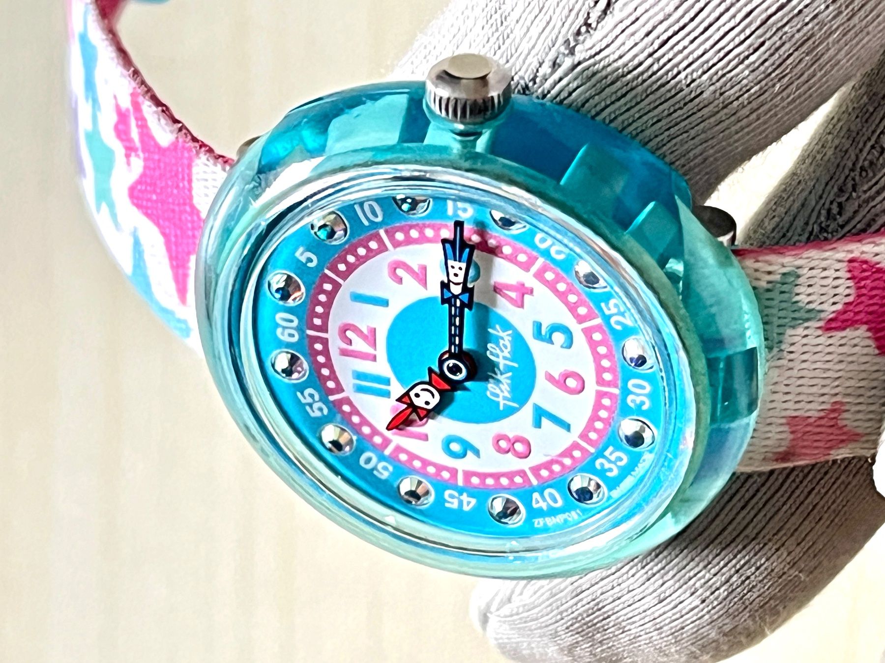 Flik Flak Orologi: Coole Flik Flak Kinderuhr mit Sternen – Usato da Grenchen venduto da chththl 4