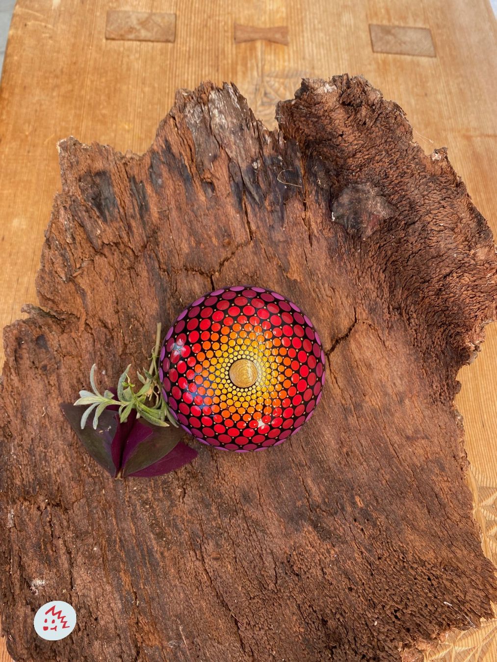 Tutte le decorazioni: Mandala Stein, Glücksbringer, Deko,Geschenk, Briefbeschwerer – Nuovo e nell'imballaggio originale da Fanas venduto da Omibia 1