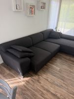 Dunkelgraues Ecksofa von Hubacher gebraucht