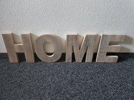 Deko-Buchstaben "HOME" aus Holz NEU!