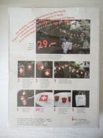 1. August-Deko-Set mit CH-Fahnenkette, Lampion etc. OVP Neu