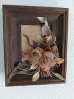 Très joli petit tableau en bois et cuir
