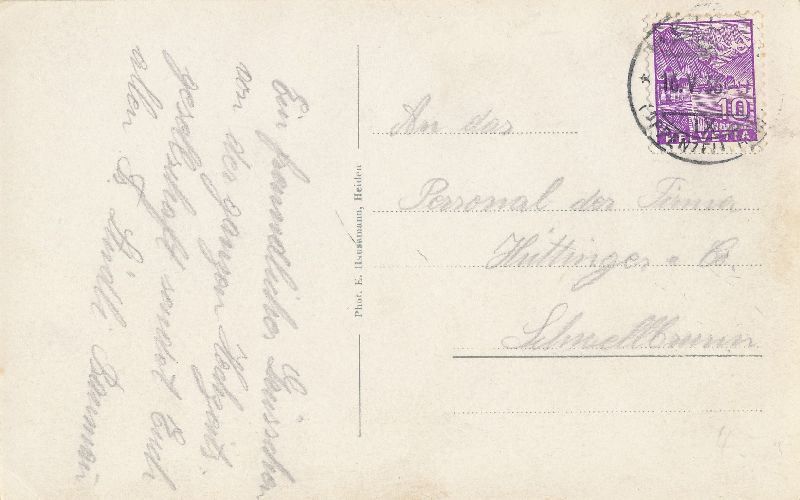 Ansichtskarten: Heiden - Ansicht von oben + 1936 – Gebraucht aus Emmenbrücke von teestube 1