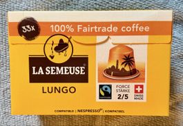 Capsules de café compatibles Nespresso® La Semeuse Lungo 33