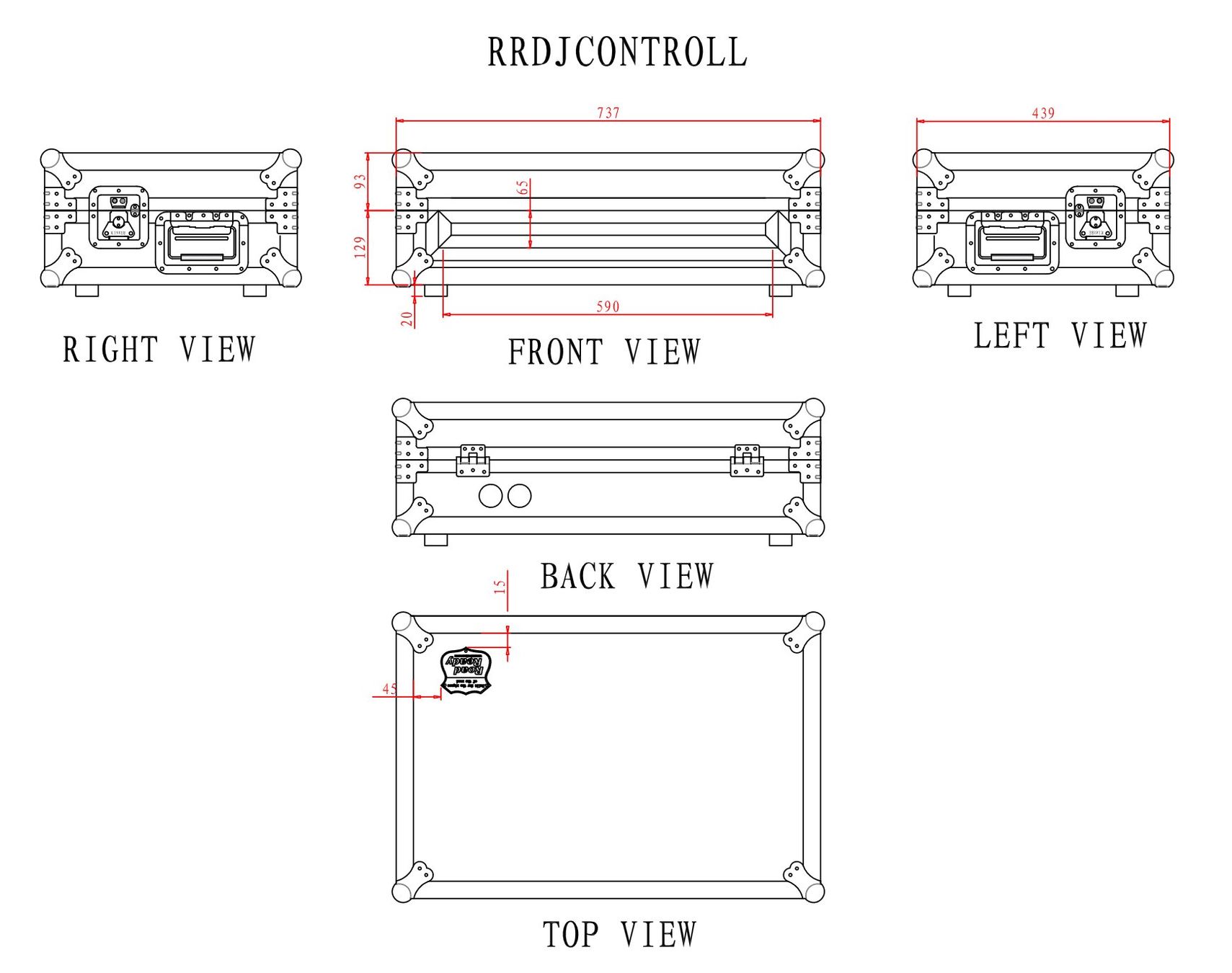 Mischpulte: Road Ready RRDJCONTROLL CASE FOR NUMARK MIXDECK & PIONEER XD – Gebraucht aus Chur von 80808080 1