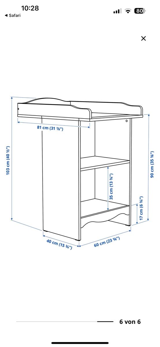 Ikea Fasciatoi & Accessori: Wickeltisch mit Mobile – Usato da Glattpark(Opfikon) venduto da andrina.verkaufen 3