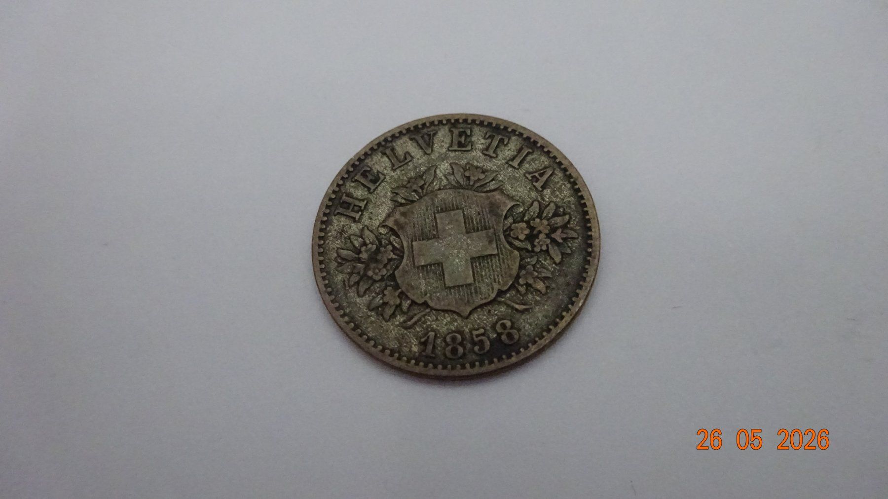 Tutti le monete: 20 Rappen 1858 Billon – Usato da bassecourt venduto da Oursvert
