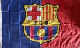 Barcelona Fahne Spanien Flag Messi Camp Nou Pique Ronaldinho