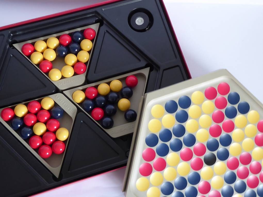 Giochi: Geschicklichkeits Spiel Pusher, PERI Spiele 1994 – Usato da Turbenthal venduto da Nautop 1