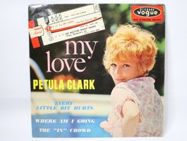Vinyl Single EP Petula Clark 4 Lieder MY LOVE für Jukebox