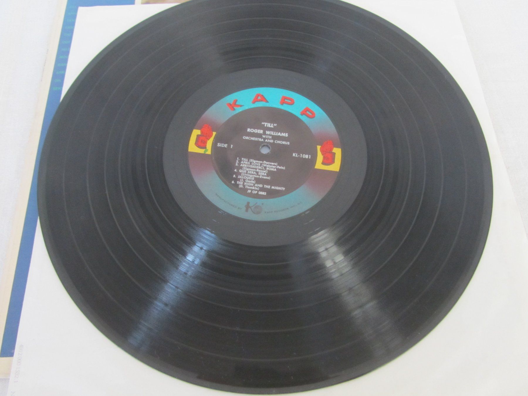 Dischi in vinile: ROGER WILLIAMS:    Till /     Jazz, Easy Listening – Usato da Seengen venduto da mikelele 1