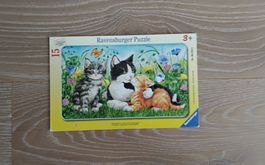 Ravensburger Puzzle 15 Teilig Katzen guter Zustand
