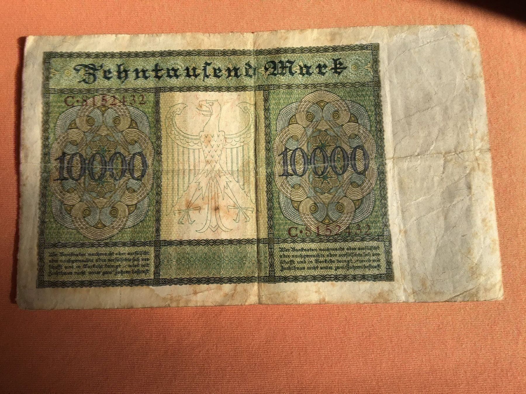 Banconote: 10 000 Reichsmark – Usato da St. Gallen venduto da Blin