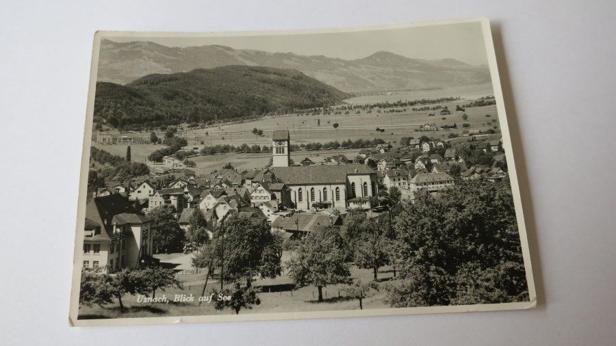 Ansichtskarten: Uznach / SG - Blick auf See - 1955 – Gebraucht aus Jona von centumprata