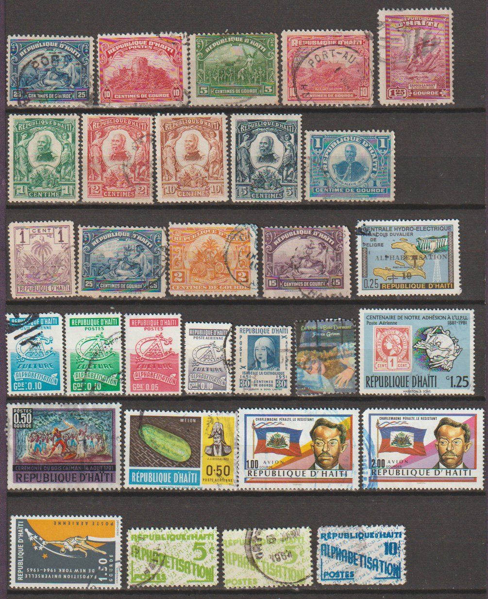 Alle Briefmarken: République d'Haïti 1968-1971 – Gebraucht aus Crans-Montana von kira56