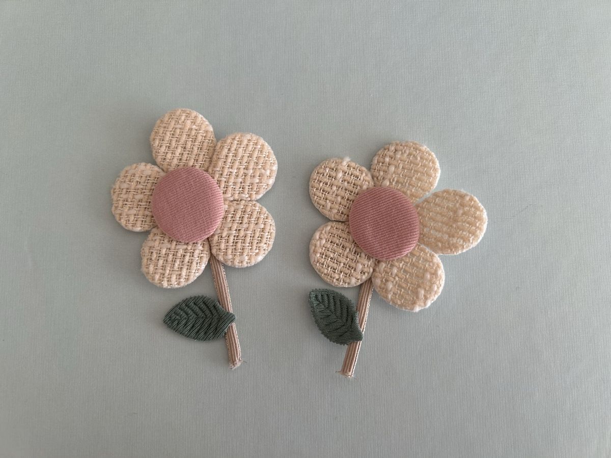 Tutte le decorazioni: Fabric Flower Applique Set x2 – Nuovo (secondo la descrizione) da Basel venduto da lau_982w
