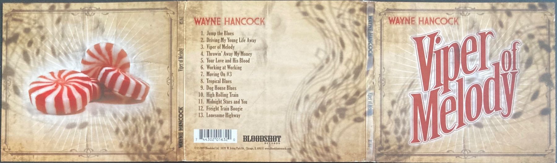 CD: WAYNE HANCOCK - VIPER OF MELODY – Usato da Poliez-Pittet venduto da Newtown-Records 3