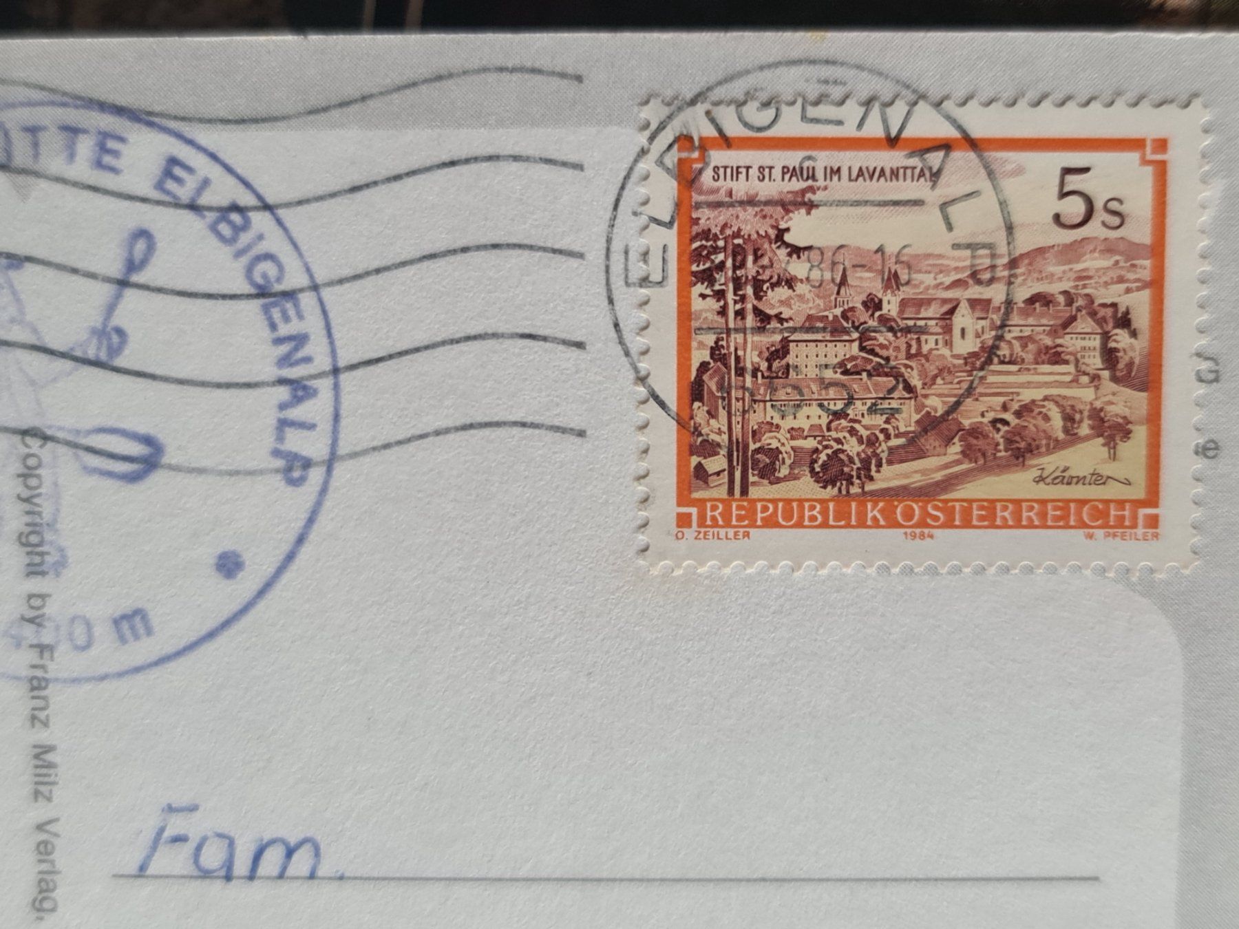 Cartoline postali: Ansichtskarte Elbigenalp Tirol – Usato da Dintikon venduto da Vexi 1