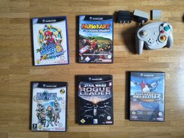 GameCube Wavebird + Mario Sunshine + Double Dash +MemoryCard