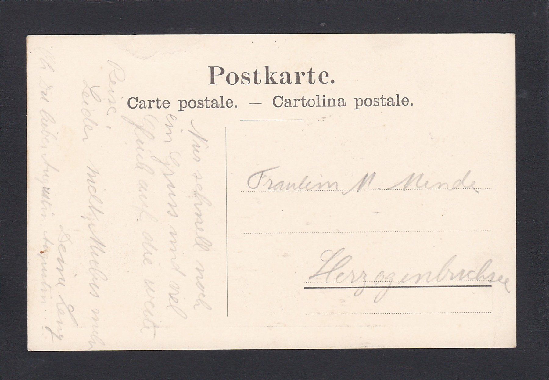 Ansichtskarten: MULUS L.O.P. Bern 1909, Studentika – Gebraucht aus Reiden von cinfis 1