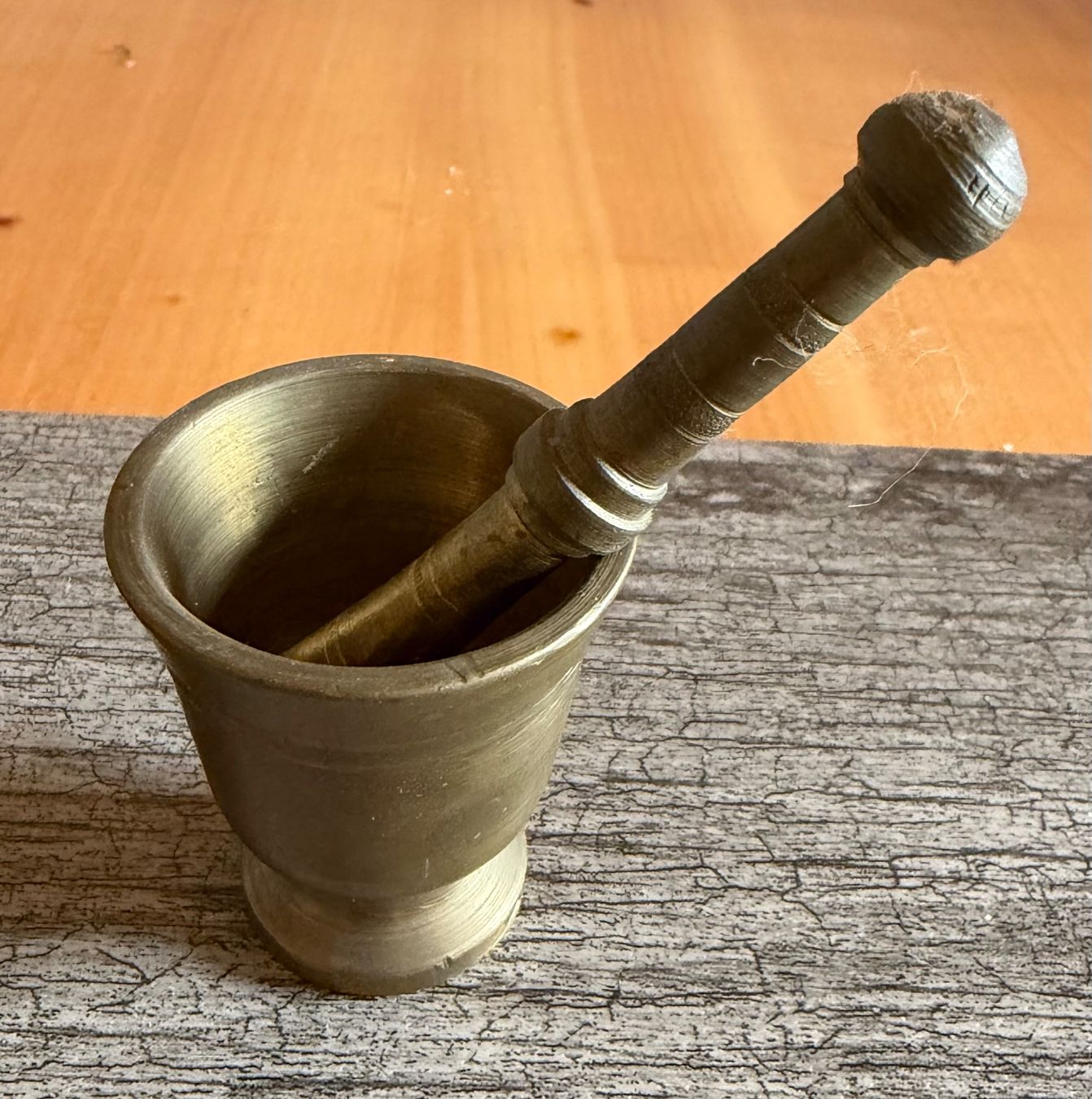 Altro per cucinare: Antiker Mörser klein aus Messing – Usato da Aarwangen venduto da concorde58