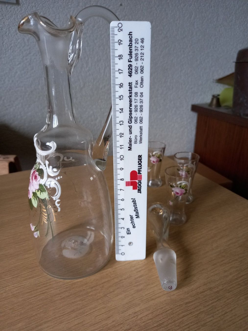Caraffe: Schnapsgläser mit Karaffe – Usato da Roggwil BE venduto da Ruefi222 6
