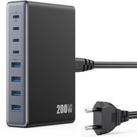 200W USB Ladegerät Mehrfach 8-in-1 GaN III Netzteil QC4.0