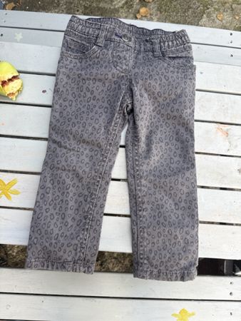 Kinderhose Lupilu gefüttert grau Leopardenmuster Grösse 86
