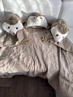 3 süsse warme Igel Kissen mit Kapuzen Decke kuschelig weich