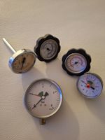 Manometer und Thermometer Set diverse Messinstrumente