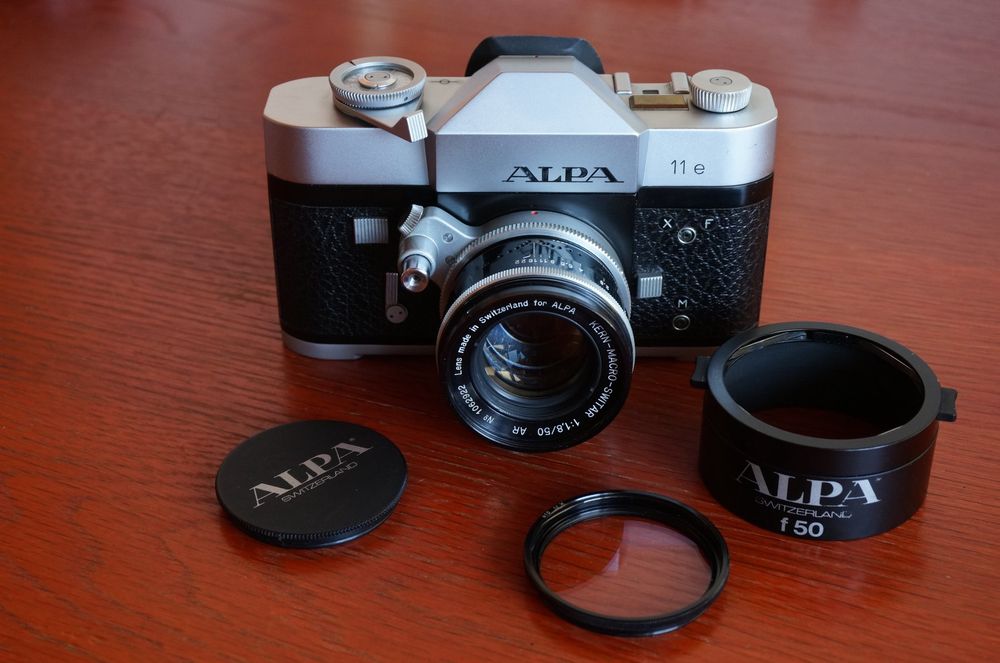 Reflex 35 Mm Vintage Appareil Photo ALPA Reflex 6d Avec Objectif Kern-Switar 50mm F/1.8 - Occasion, Suisse Levure Alsa