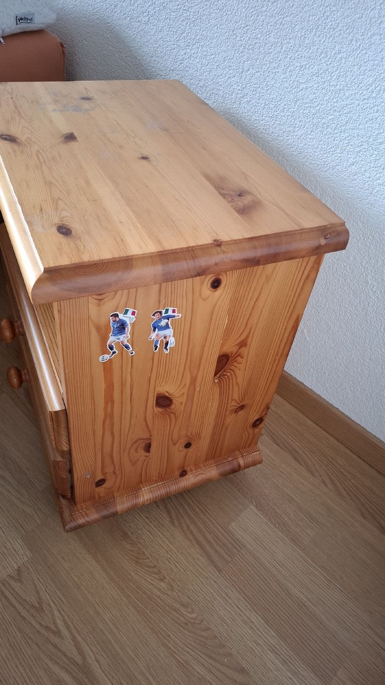 Nachttische: Holz Nachttischli, massiv, mit Schubladen – Gebraucht aus Biberist von HarleySeventyTwo 1