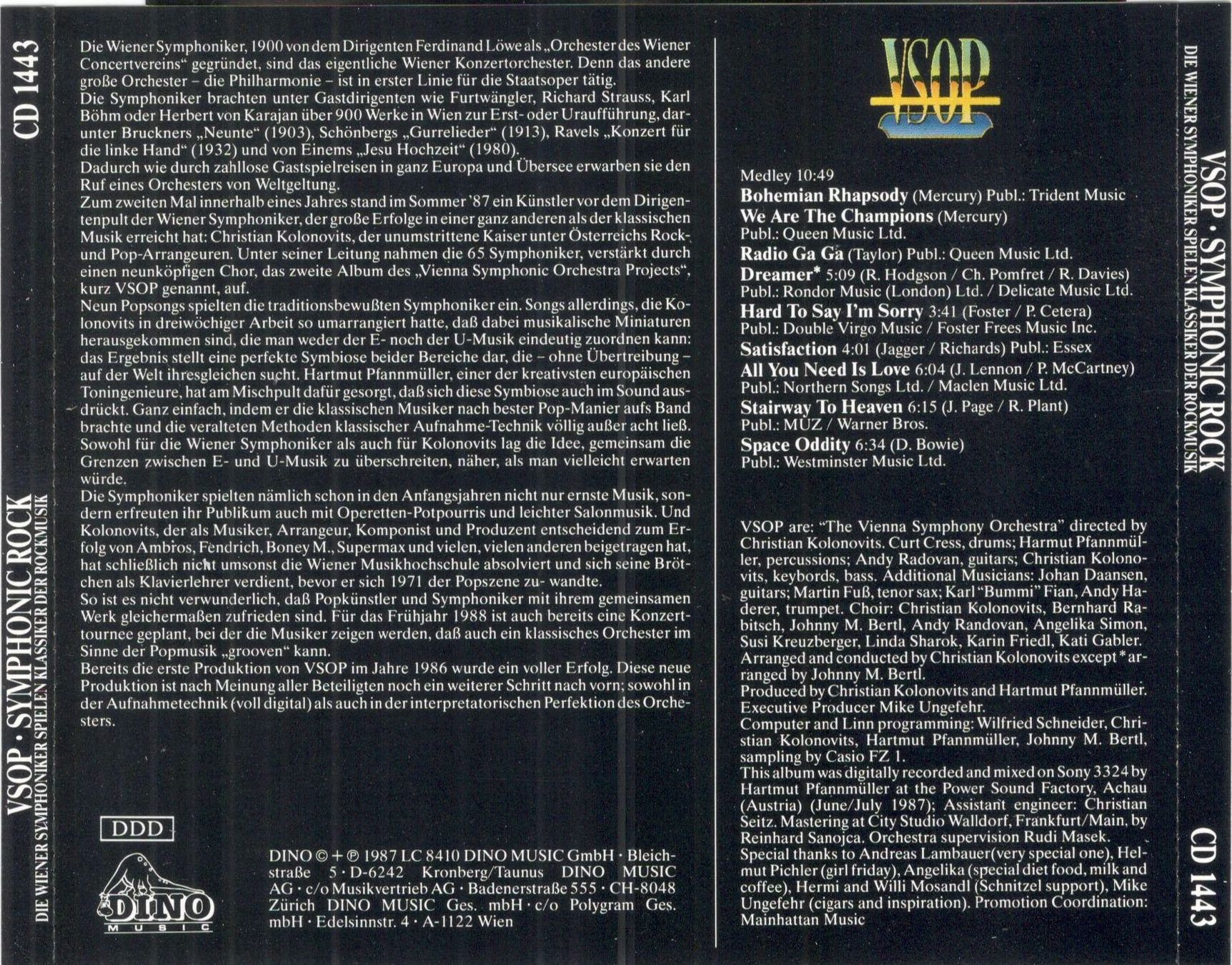 CDs: VSOP Vienna Symphonic Rock  Orchestra Project – Gebraucht aus St. Margarethen TG von Smiley-Face 1