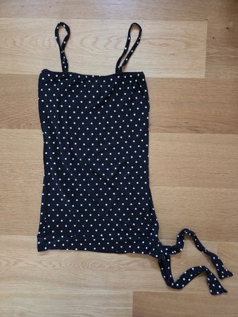 NEU Top schwarz gepunktet Gr. S Viskose