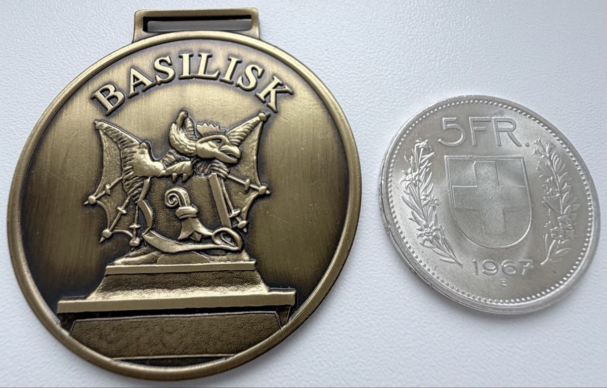 Medaglie: Grosse Baselisk Medaille Basel Basler Wappentier Basel-Stadt – Usato da Sissach venduto da Valeriika 2