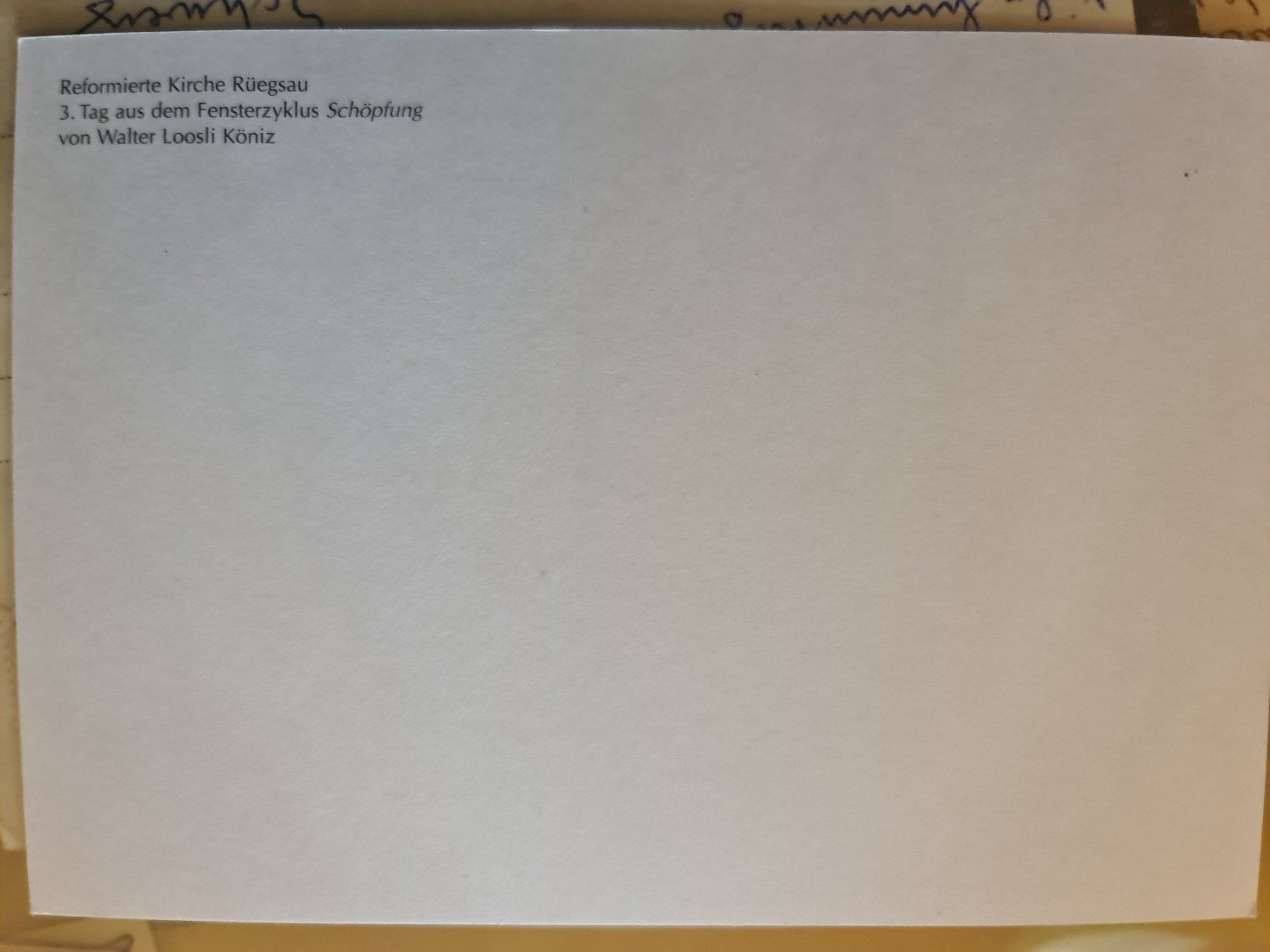 Cartoline postali: Ansichtskarte reformierte Kirche Rüegsau – Usato da Dintikon venduto da Vexi 1