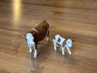 Schleich Statuette: Schleich Kuh mit Kalb – Usato da Reinach BL venduto da zurli44 1