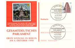 GESAMTDEUTSCHES PARLAMENT ERSTE SITZUNG IN BERLIN 4.OKT.1990
